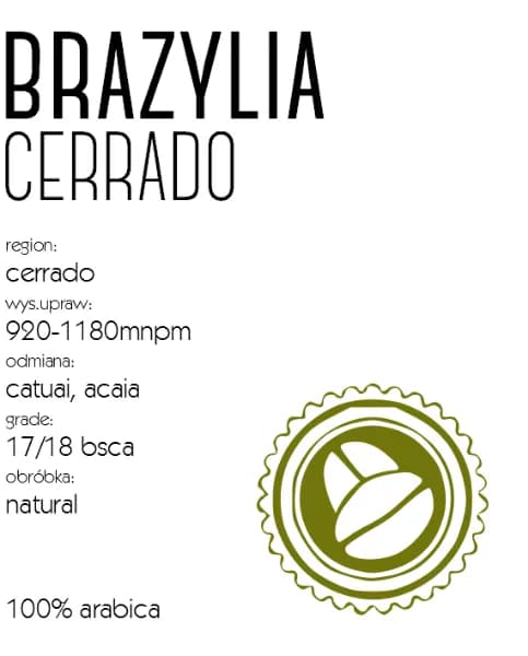 Kawa Brazylia Cerrado
